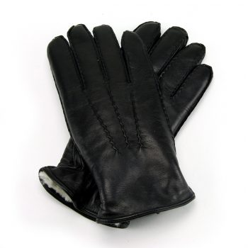 Luxury Men's Hand Sewn Lambskin Lined Leather Gloves